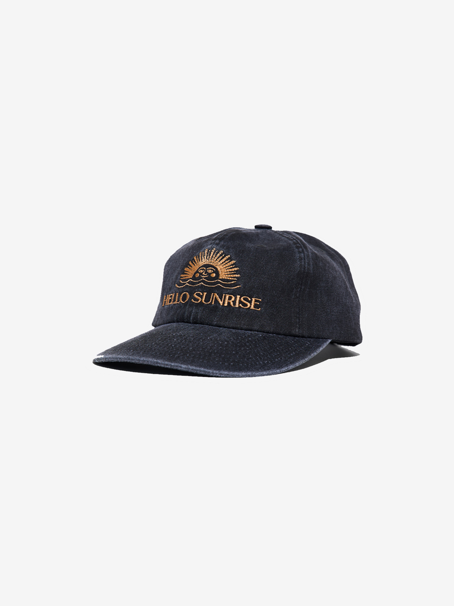 헬로선라이즈 HELLO SUNRISE WASHED OG LOGO 6PANEL CAP-CHARCOAL(VTG PINK) : jamstore