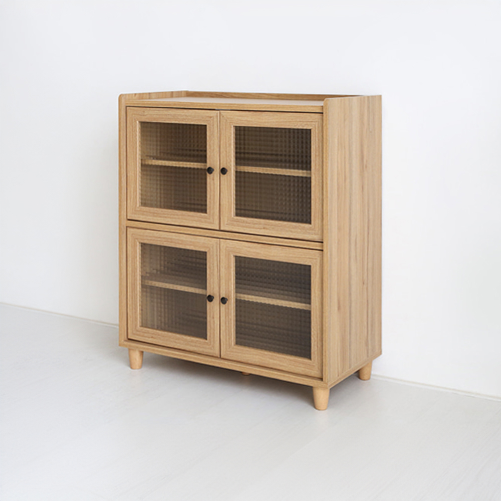 폴라보 수납장 좁은 4문 A형 810x400x970mm, 2단, 캄포어베니어 5124.0754 - 상세 이미지 5