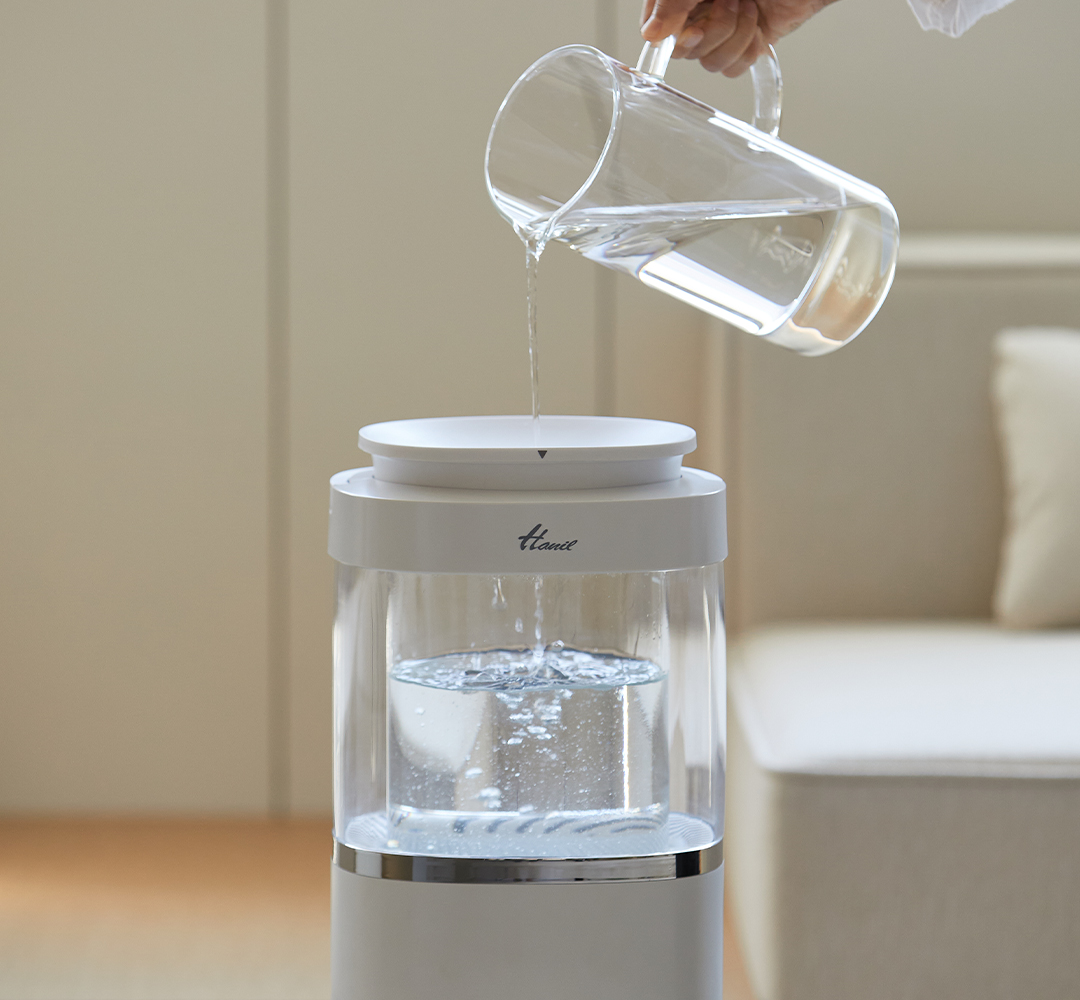 25년형 신제품 한일 2세대 물멍 원룸 안방 무드등 유리 아기 신생아 리모컨 가열식 가습기