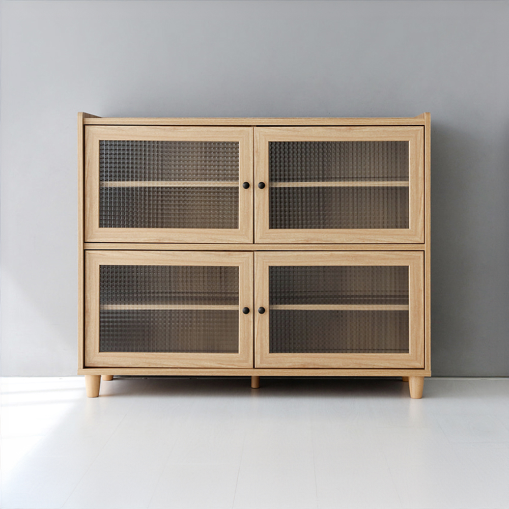 폴라보 수납장 넓은 4문 A형 1195x400x970mm, 2단, 캄포어베니어 3739.0493 - 상세 이미지 5