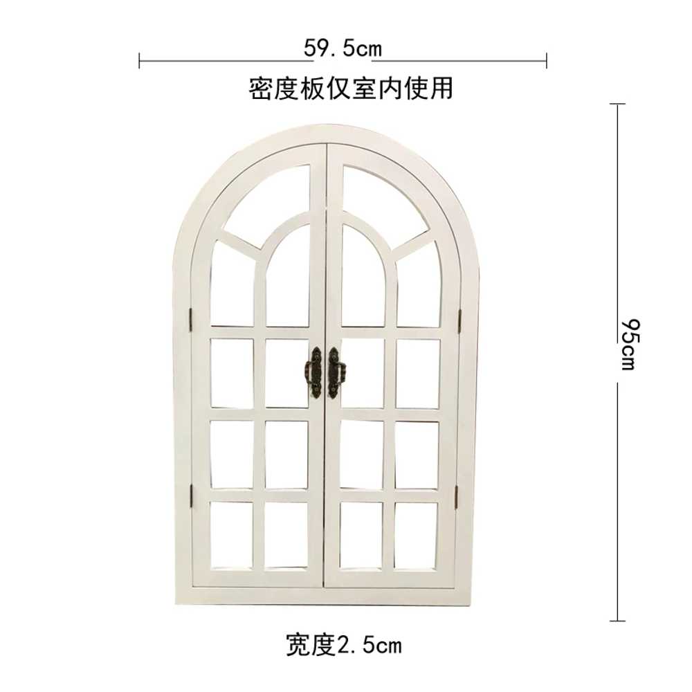 가짜창문 감성 나무 창문틀 빈티지 벽걸이 프레임 B타입 - 상세 이미지 3