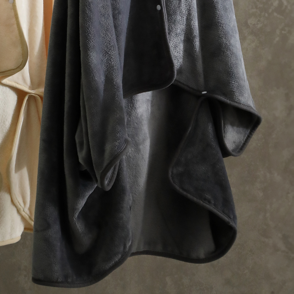 똑딱이 입는담요 망토 무릎 담요 대형 학생 극세사 블랭킷