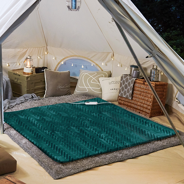 이메텍 프리미엄 벨벳 전기담요 GOK-097 (에메랄드그린)