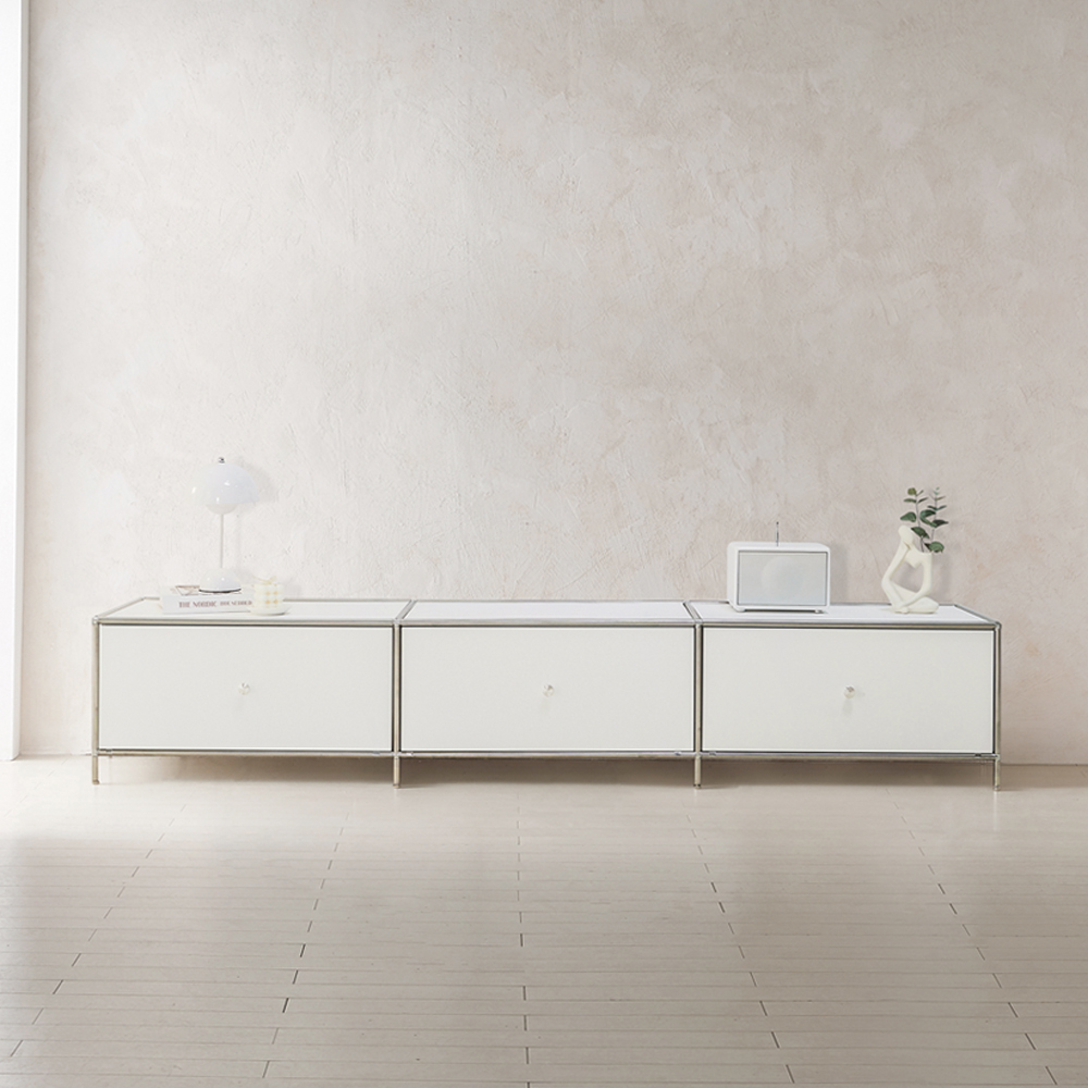 이노센트 스틸린 미드센츄리 2000 모듈 1단 거실장 서랍형 i104813