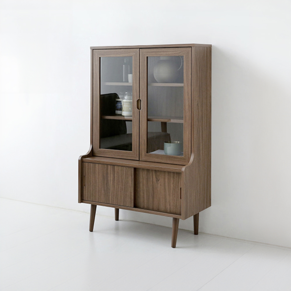 폴라보 4문 수납장 76120 CAM12076 760x400x1200mm, 2단, 미들브라운 2514.7586 - 상세 이미지 2
