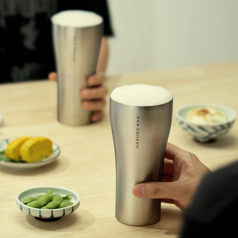 하로로 스텐 304 더블 드래프트컵 430ml 맥주 커피 홈카페 - 상세 이미지 3