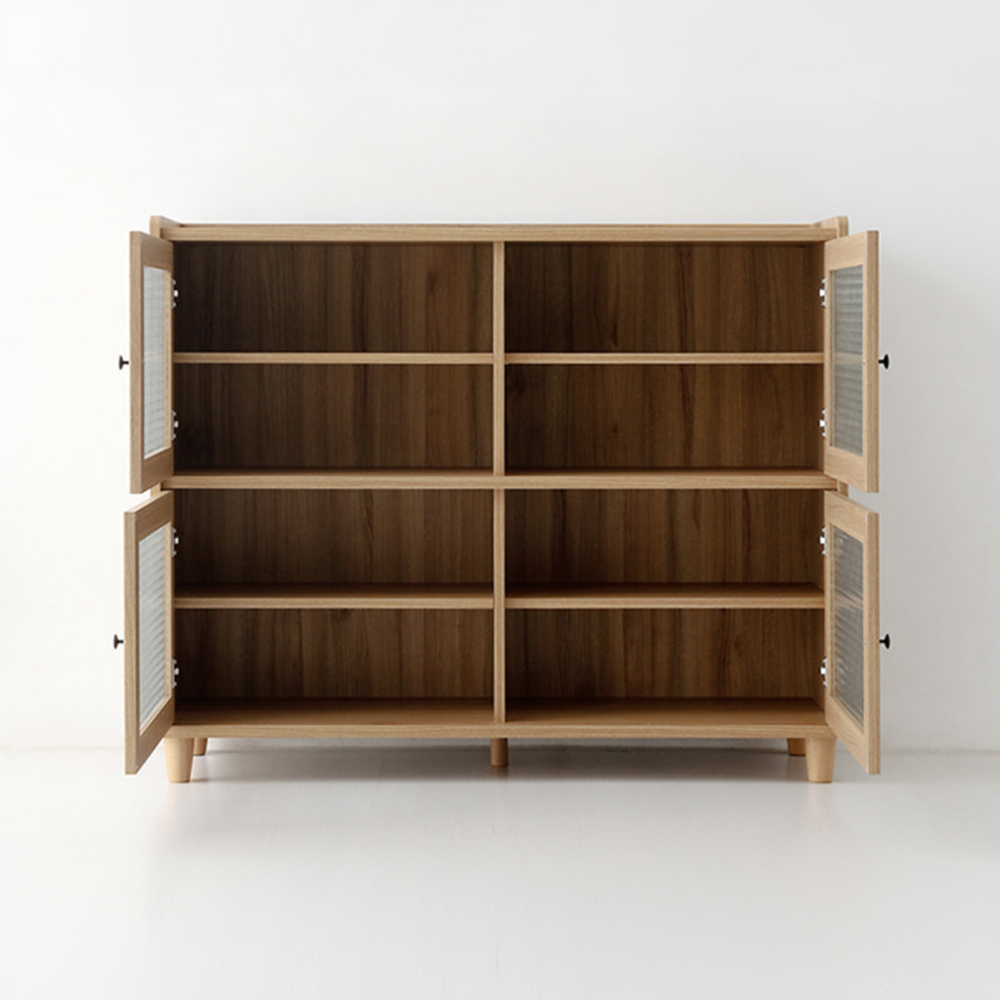 폴라보 수납장 넓은 4문 A형 1195x400x970mm, 2단, 캄포어베니어 3739.0493 - 상세 이미지 3