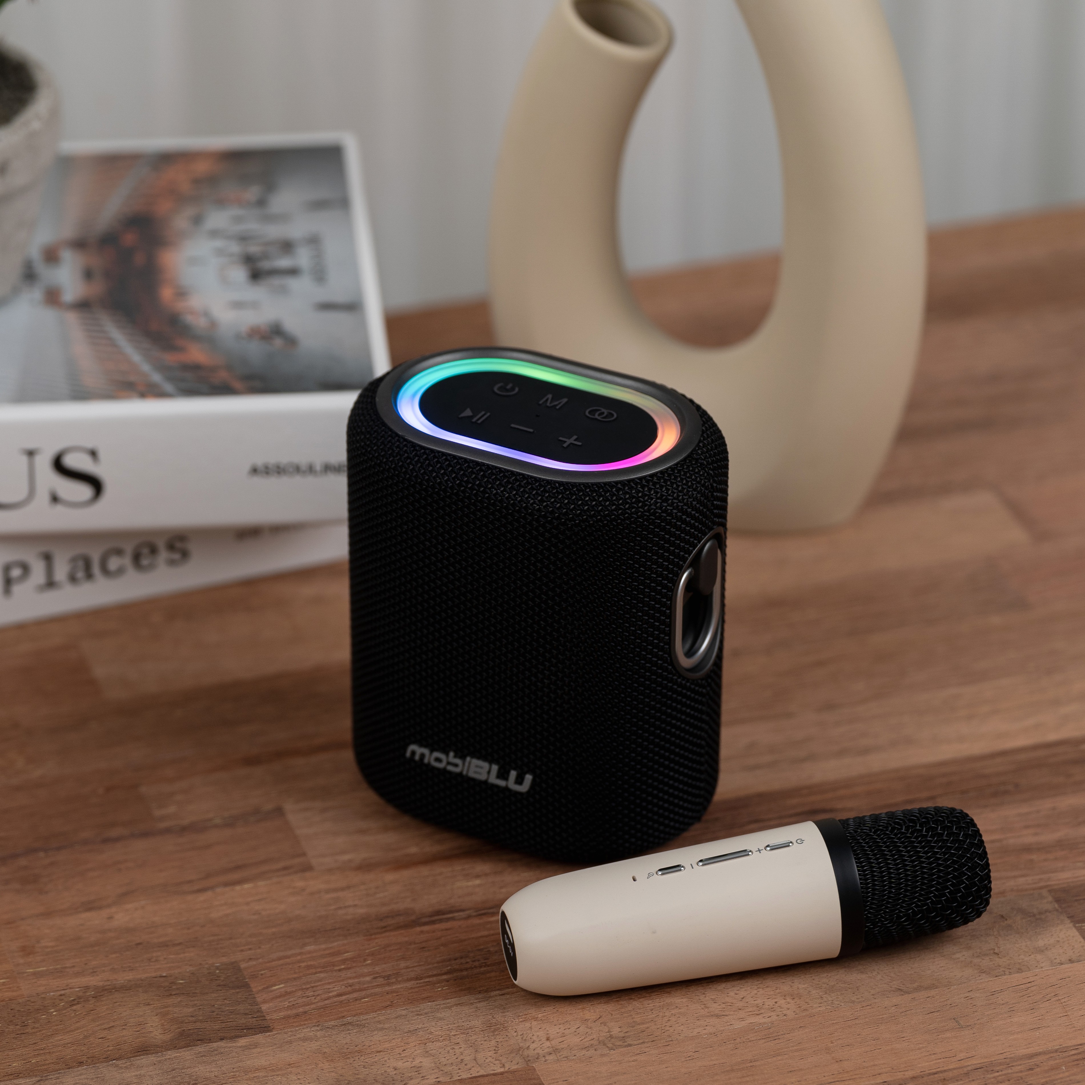 모비블루 WBS03 무선 스피커 마이크 휴대용 미니 노래방 블루투스 스피커 - 상세 이미지 3