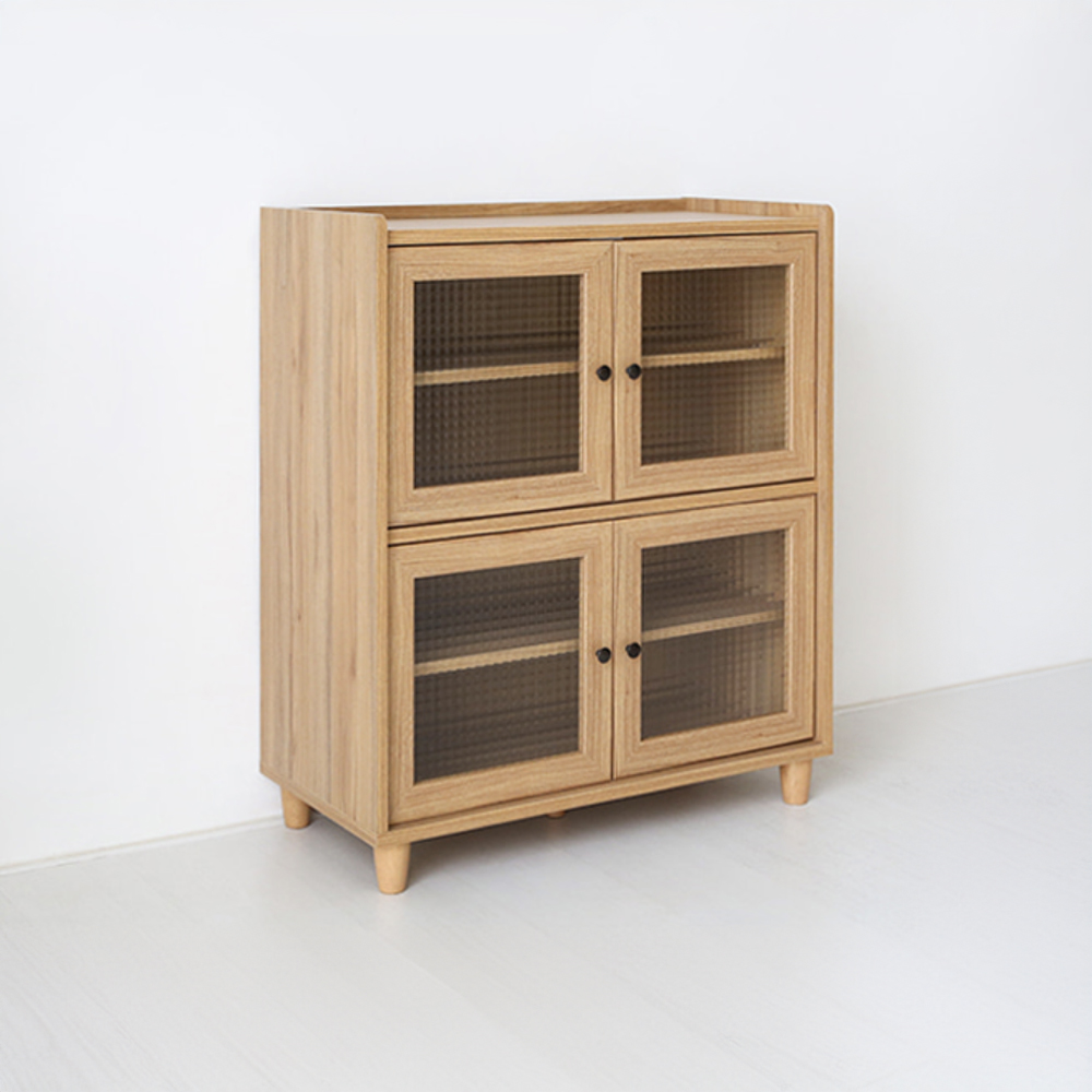 폴라보 수납장 좁은 4문 A형 810x400x970mm, 2단, 캄포어베니어 5124.0754 - 상세 이미지 3