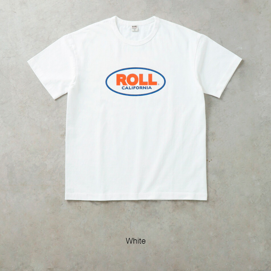 반스 아웃피터스 ROLL 프린트 헤비웨이트 반팔 티셔츠 br-24301 화이트 블랙 - 상세 이미지 3