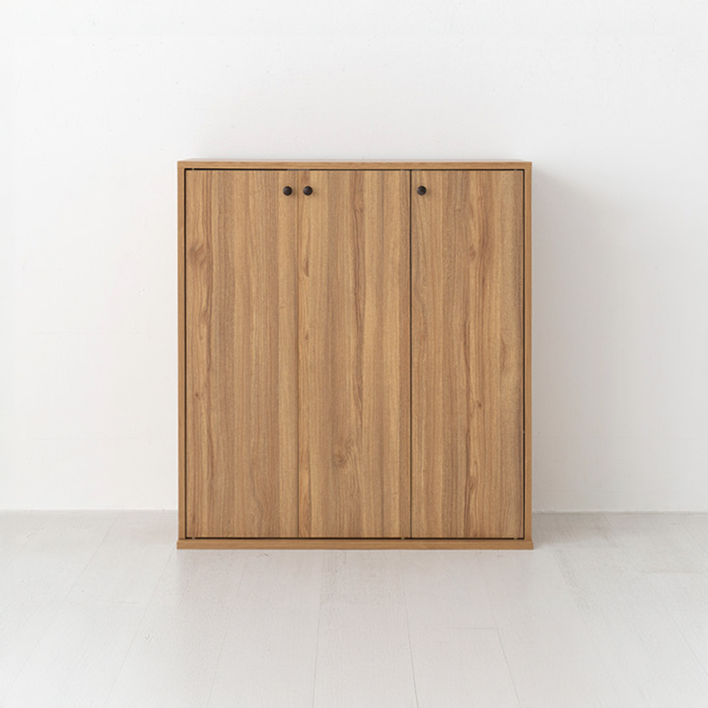 폴라보 3문 수납장 BSM9790 900x400x980mm, 1단, 캄포어베니어 2761.1267 - 상품 이미지