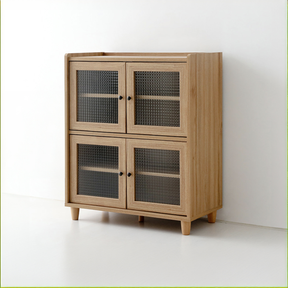 폴라보 수납장 좁은 4문 A형 810x400x970mm, 2단, 캄포어베니어 5124.0754 - 상세 이미지 2