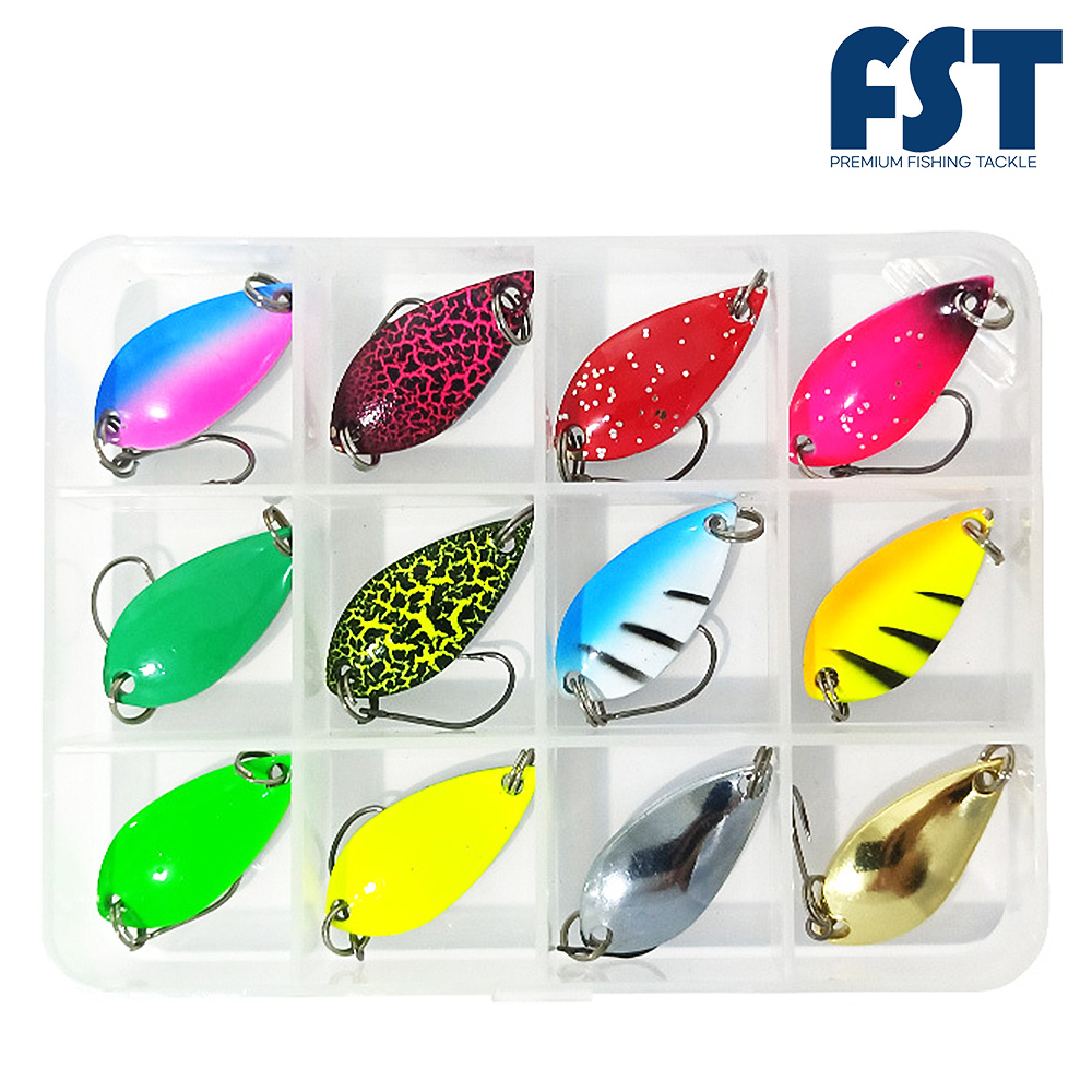 송어스푼 송어 낚시 마이크로 스푼 루어 12종세트