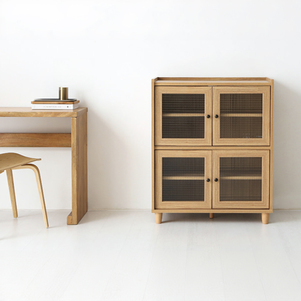 폴라보 수납장 좁은 4문 A형 810x400x970mm, 2단, 캄포어베니어 5124.0754 이미지 7
