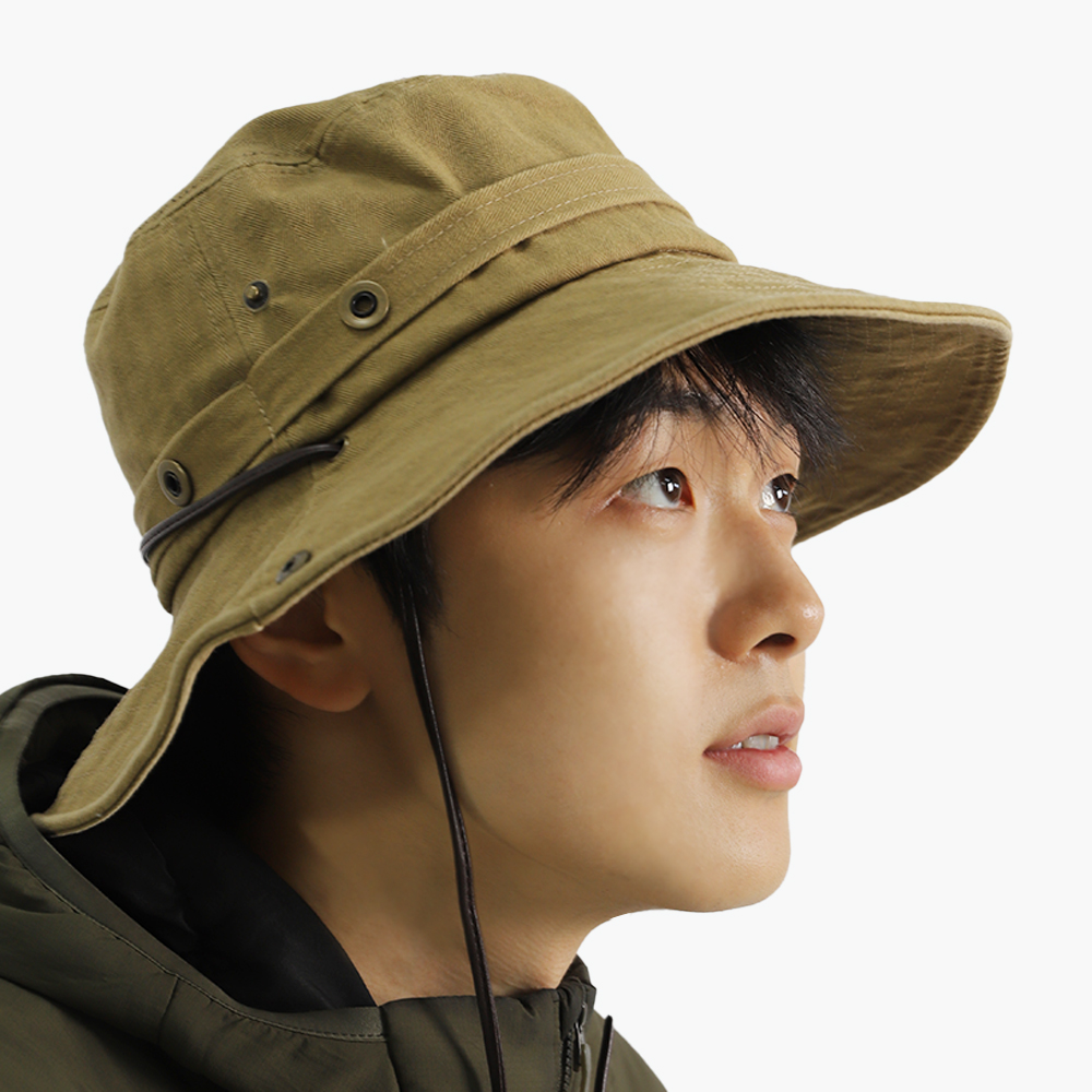 챙넓은 남자 여성 여름 버킷햇 벙거지 휴양지 비치 여행 사파리 물놀이 부니햇 정글 모자 - 상세 이미지 5