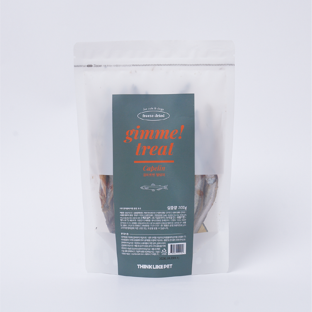 씽크라이크펫 김미트릿 강아지 고양이 동결건조간식 닭가슴살, 100g, 1개