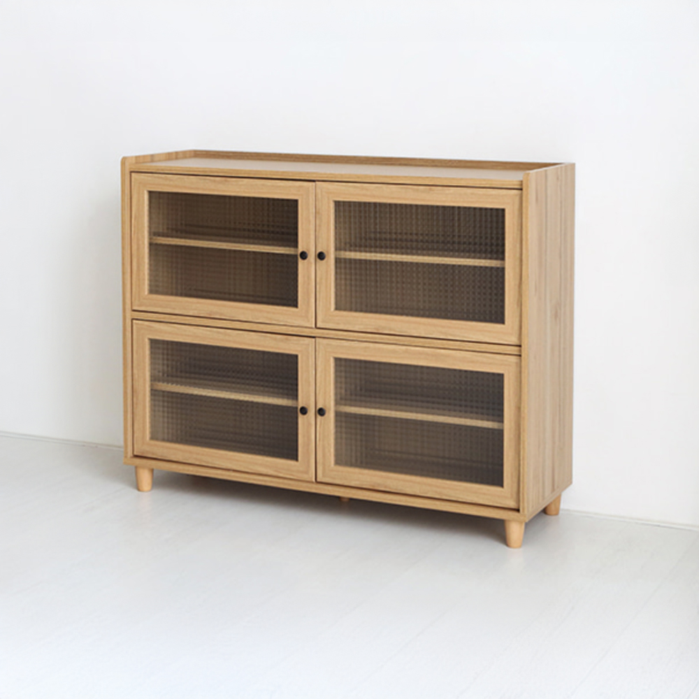 폴라보 수납장 넓은 4문 A형 1195x400x970mm, 2단, 캄포어베니어 3739.0493 이미지 6