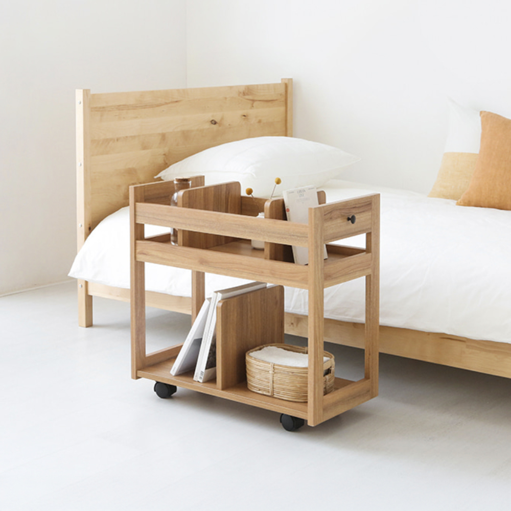 폴라보 이동식 수납장 BSHM6366 캄포어베니어 700x320x625mm, 2단, 캄포어베니어 5645.5983 이미지 8