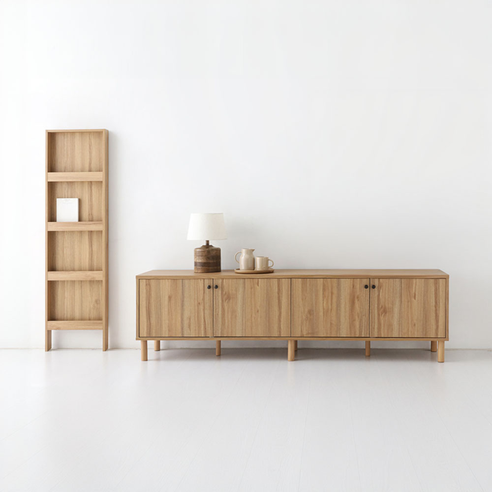 폴라보 TV거실장 도어형 TBM54190T 1900x415x540mm, 캄포어베니어 0735.7740