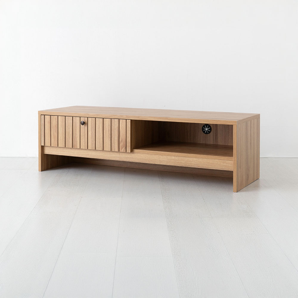 폴라보 TV거실장 넓은 1서랍 TFM35120L 120x400x350mm, 캄포어베니어 3672.7487 - 상세 이미지 2