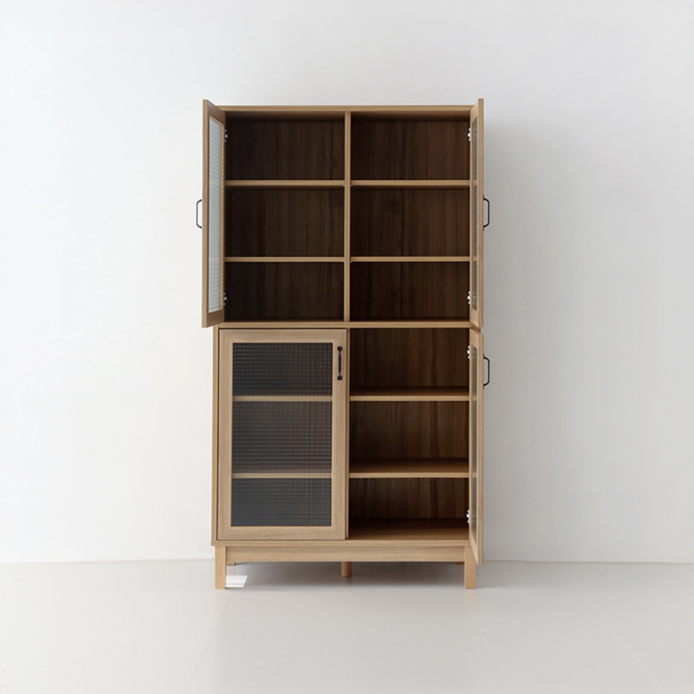폴라보 선반수납장 4문 CHM180100CG 1000x520x1800mm, 2단, 캄포어베니어 0274.0282 - 상세 이미지 5