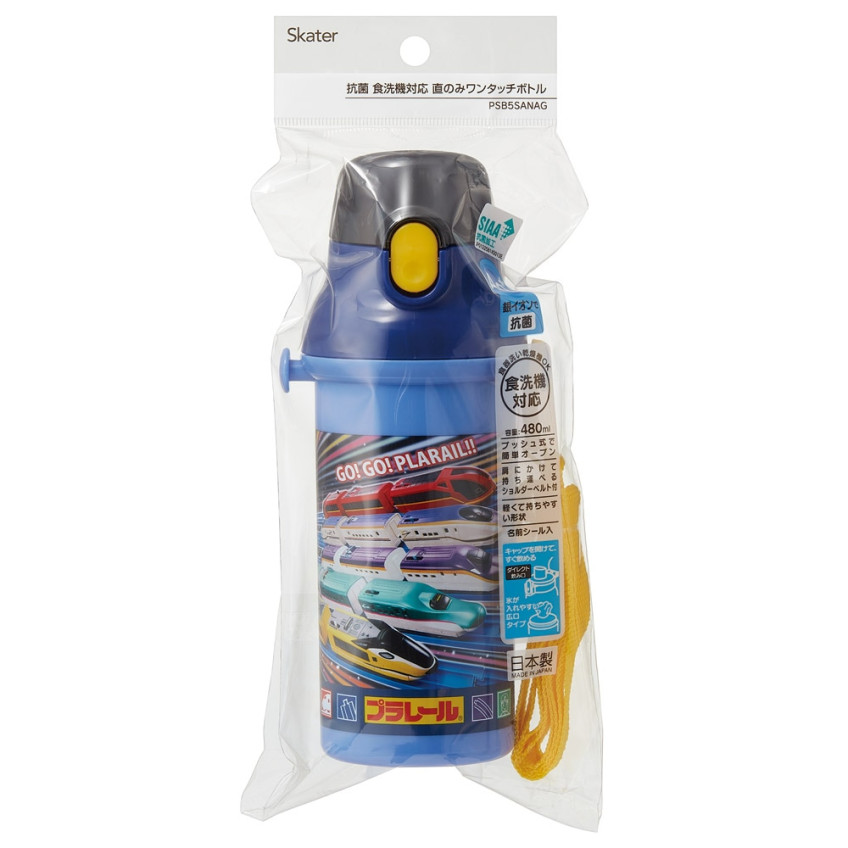스케이터 프라레일 캐릭터 원터치 다이렉트 보틀 480ml PSB5SANAG - 하카타몰