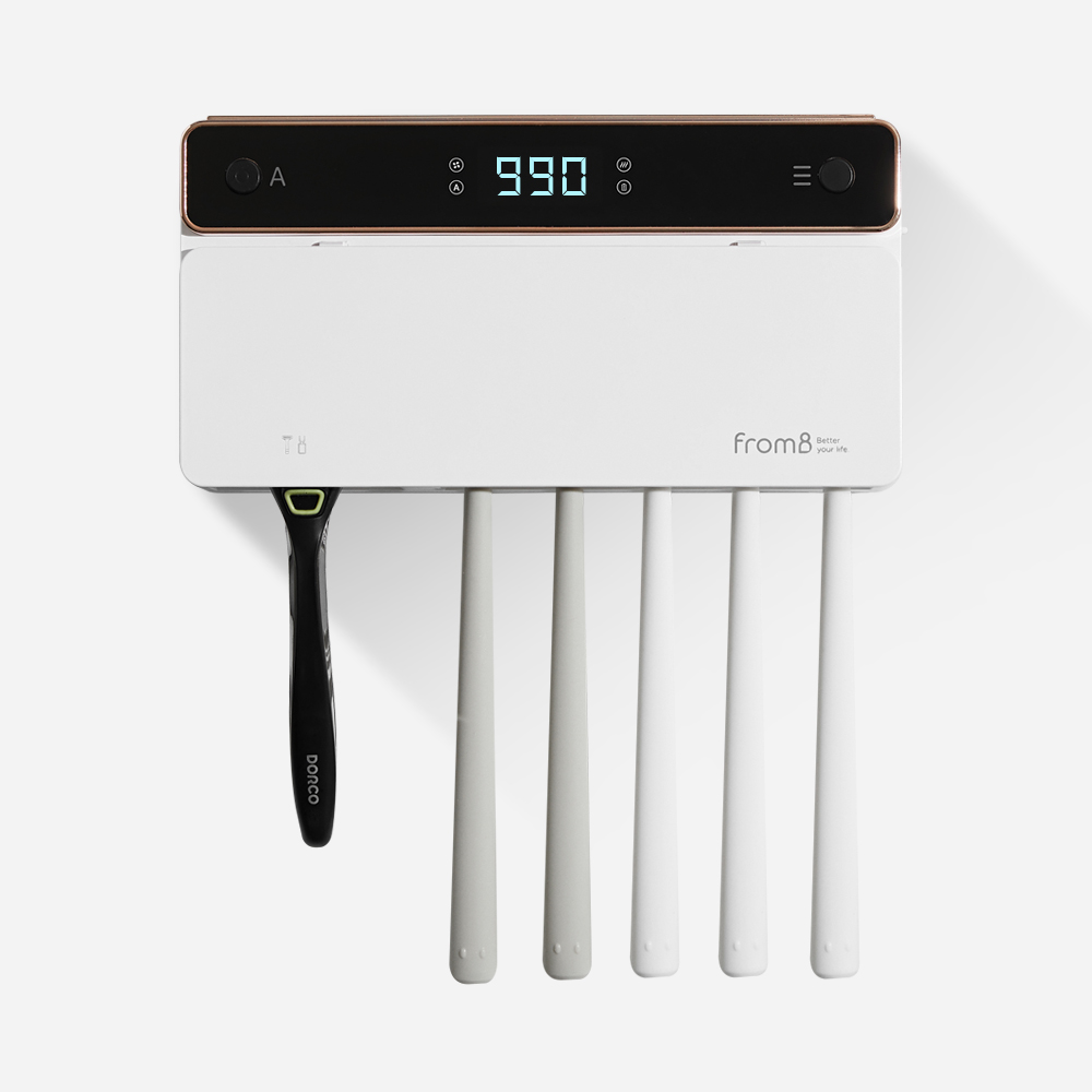 프롬비 프리미엄 UV-C LAMP 무선 가정용 칫솔살균기 FD229 화이트