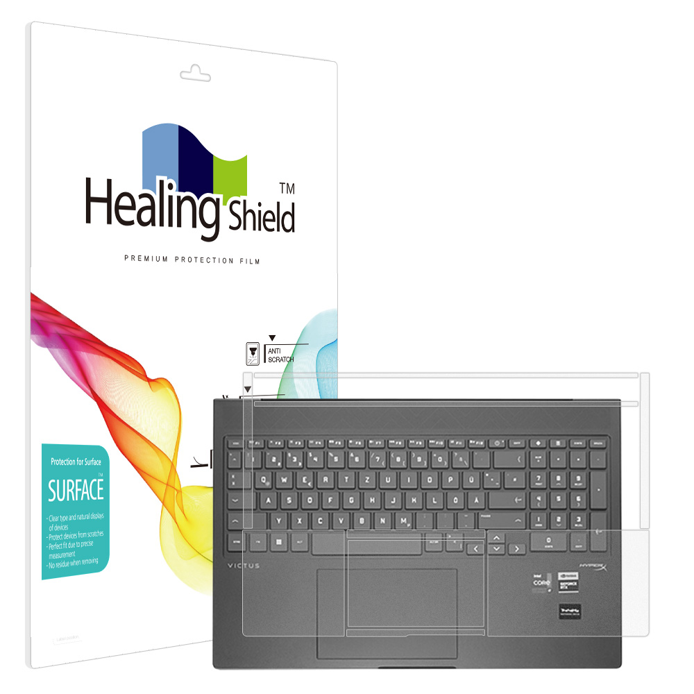 HP VICTUS 16 2024 무광 팜레스트/터치패드 필름 2매 - 상품 이미지