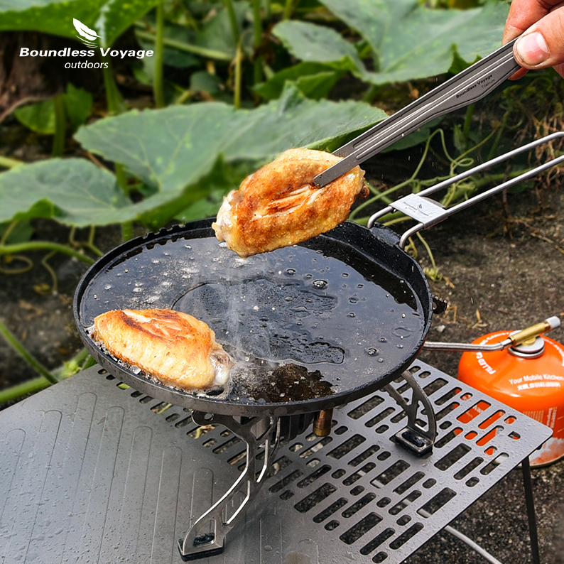 티타늄 후라이팬 구이용 캠핑 백패킹 프라이팬 벨락팬 백마팬