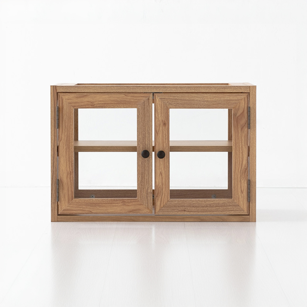 폴라보 미니수납장 넓은 2문 C형 SHM4060G 600x350x400mm, 1단, 캄포어베니어 6294.1064 - 상품 이미지