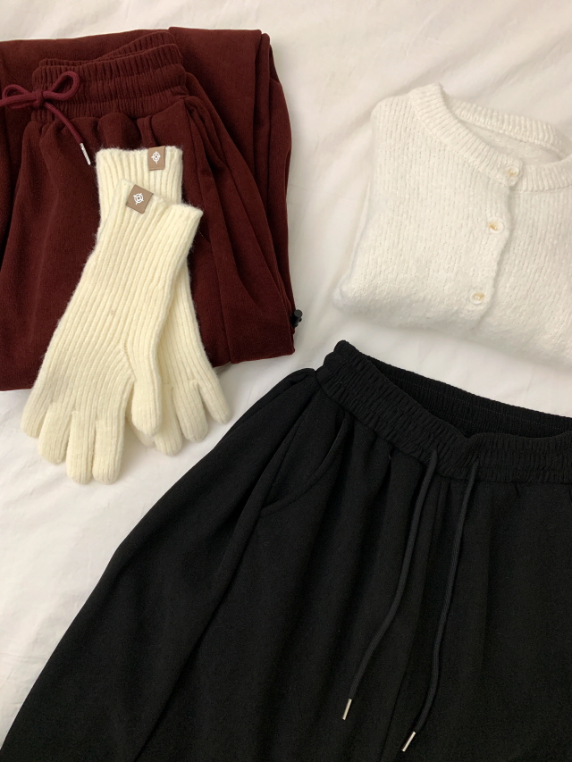 [데일리템/2way] 브리코 기모 폴딩 골덴 바지 코듀로이 옆핀턱 스트링 조거 와이드 겨울 트레이닝 팬츠 상세 이미지 56