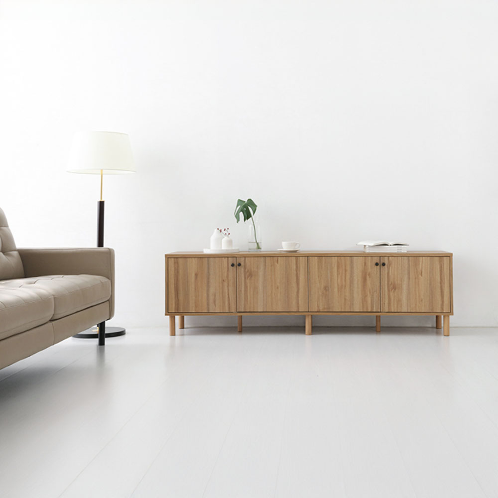 폴라보 TV거실장 도어형 TBM54190T 1900x415x540mm, 캄포어베니어 0735.7740