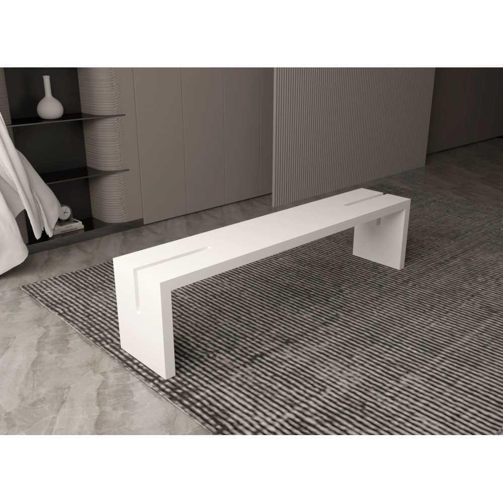 원목 벤치 의자 카페 업소용 일자 와이드 우드 체어 100x35x45cm - 상세 이미지 3