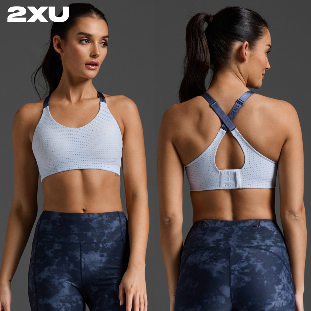 2XU 러닝 스포츠브라 스포츠브라탑 에어로 미디움 임팩트 브라탑 WR6347A_HAL_IND - 상품 이미지