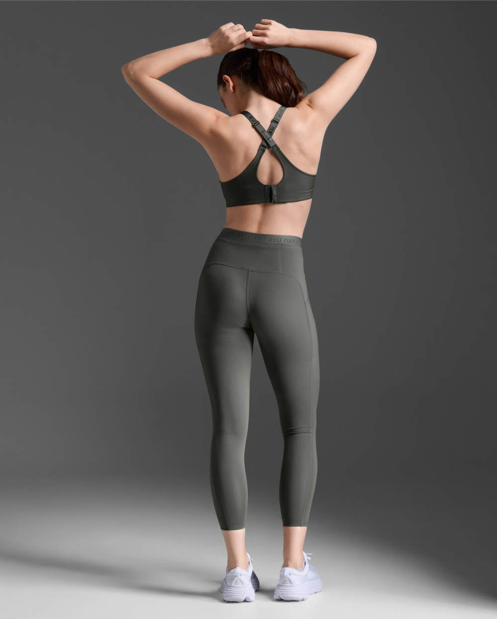 2XU 러닝 스포츠브라 스포츠브라탑 에어로 미디움 임팩트 브라탑 WR6347A_JUP_JUP - 상세 이미지 5