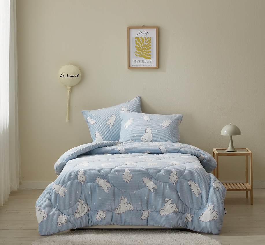 극세사 이불 세트 겨울 어린이 침구 밍크