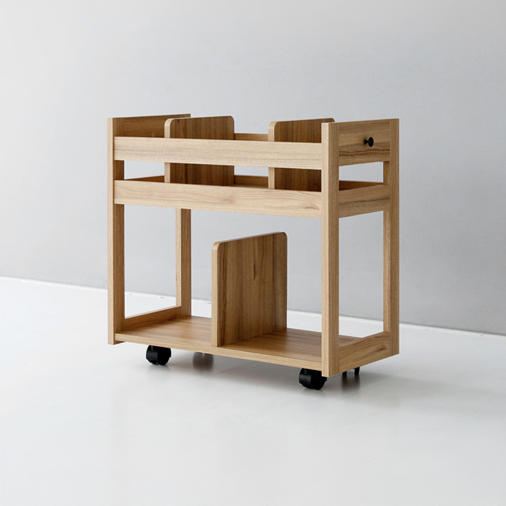 폴라보 이동식 수납장 BSHM6366 캄포어베니어 700x320x625mm, 2단, 캄포어베니어 5645.5983 - 상세 이미지 5