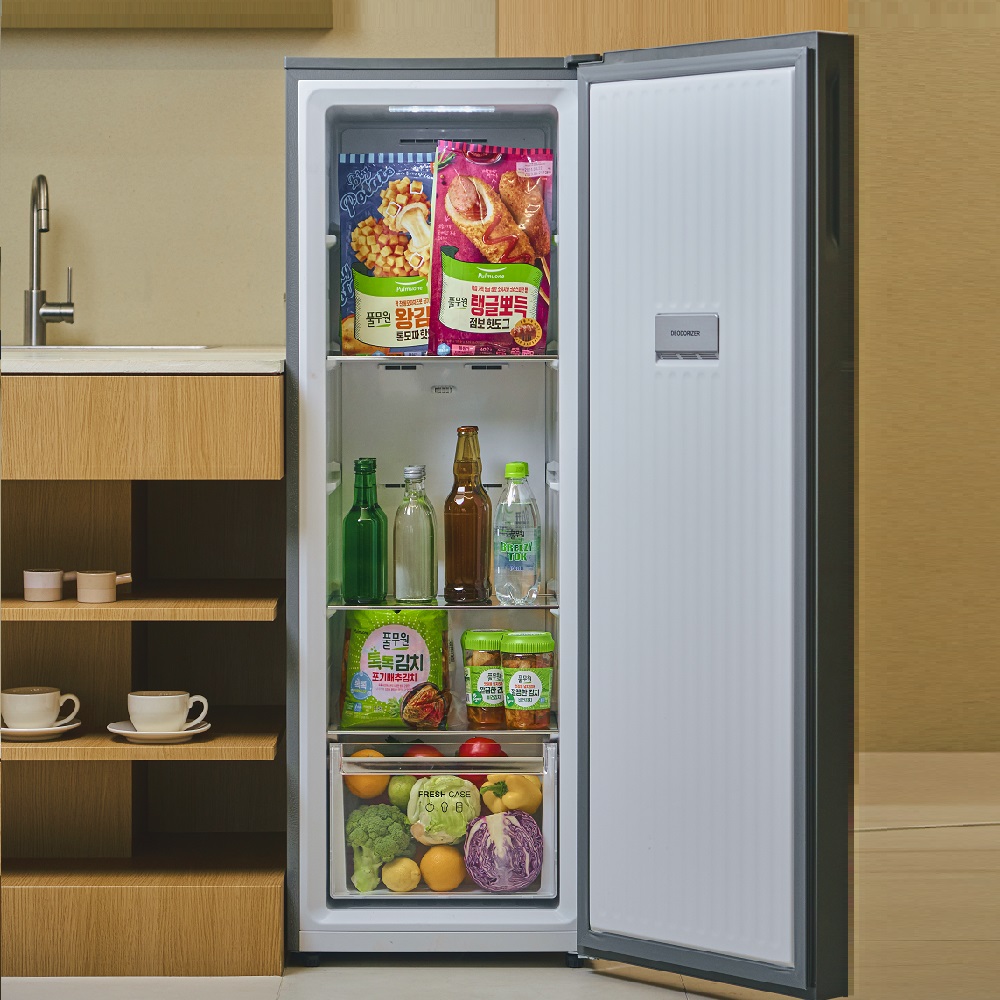 풀무원 김치냉장고 120L 메탈그레이 KS120DM1MY (전용 김치통 9L 1개 포함) - 상세 이미지 3