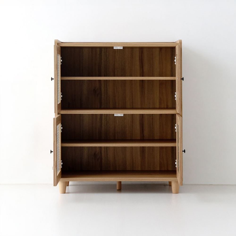 폴라보 수납장 좁은 4문 A형 810x400x970mm, 2단, 캄포어베니어 5124.0754 - 상세 이미지 4