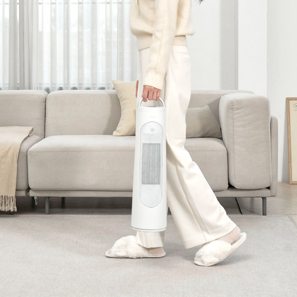 프롬비 히팅타워 회전형 온풍기 FF253H 화이트