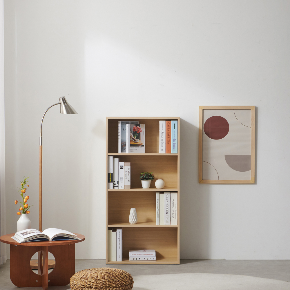 보네드 베일리 책꽂이 파티션 진열장 거실 서재 4단 책장 600