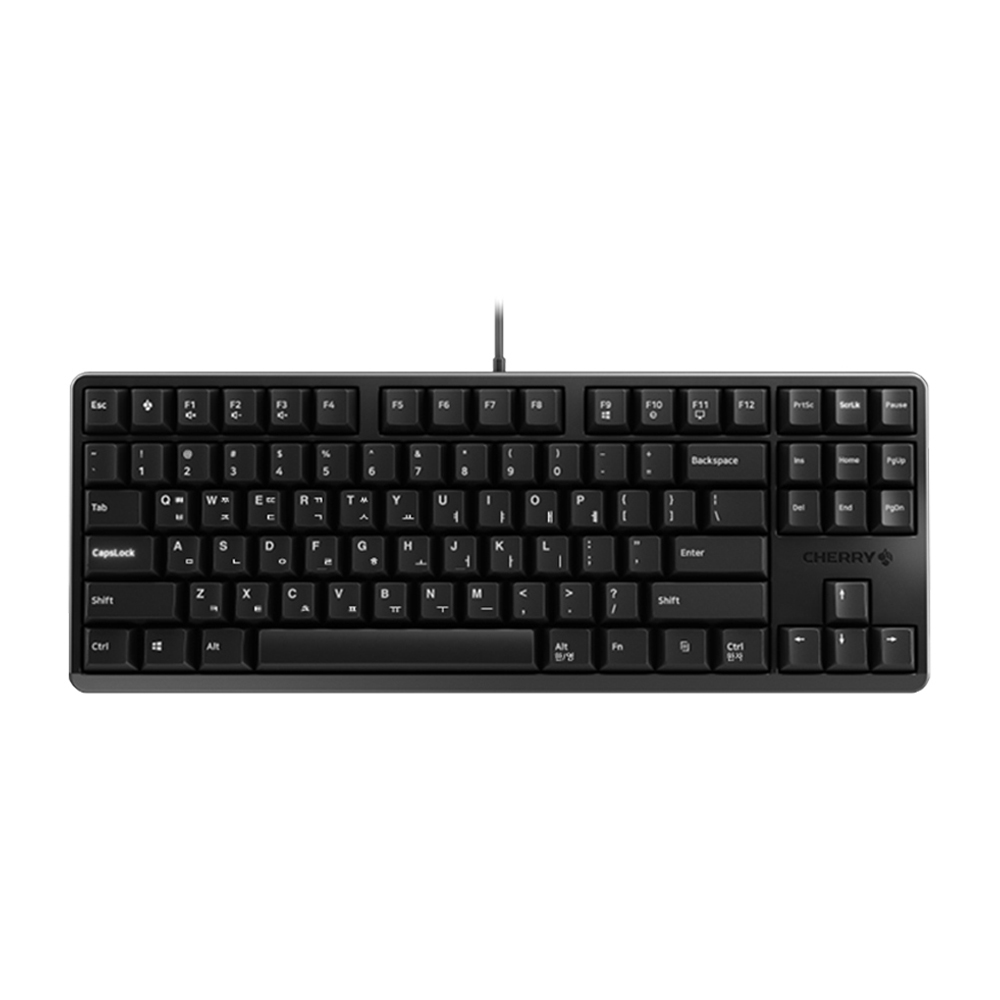 체리 키보드 G80 3000S TKL 블랙 저소음 적축 오리지널 기계식 유선 키보드 - 상품 이미지