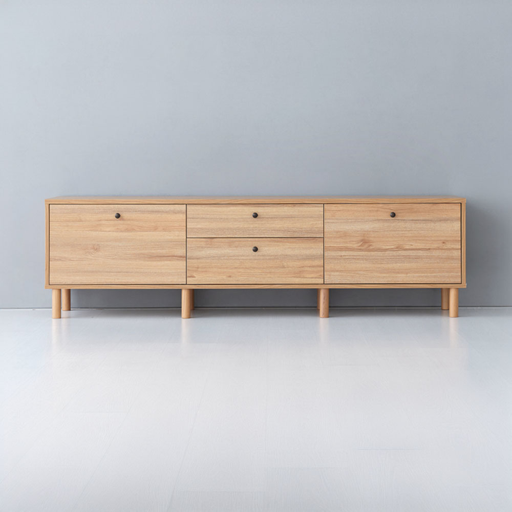 폴라보 TV거실장 서랍형 TBM54190D 1900x395x540mm, 캄포어베니어 0439.3204