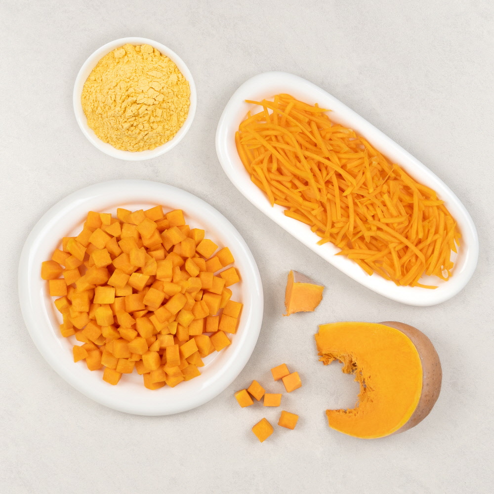25년산 깨끗하게 손질된 늙은 맷돌 호박 (냉동) 호박전 호박죽 라떼 550g 1kg - 메인 이미지