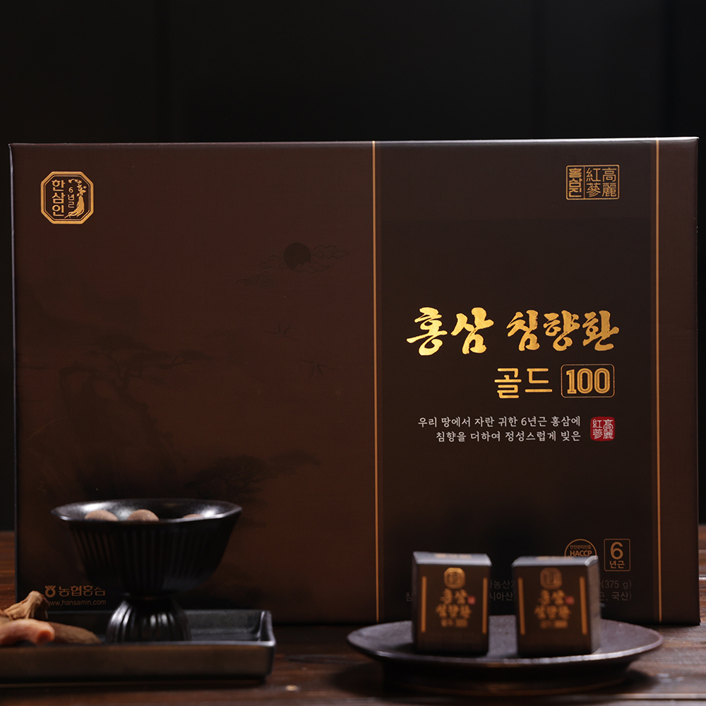 [농협홍삼 한삼인] 대용량 침향 홍삼진 침향환골드 +쇼핑백 100환, 1개 이미지 3