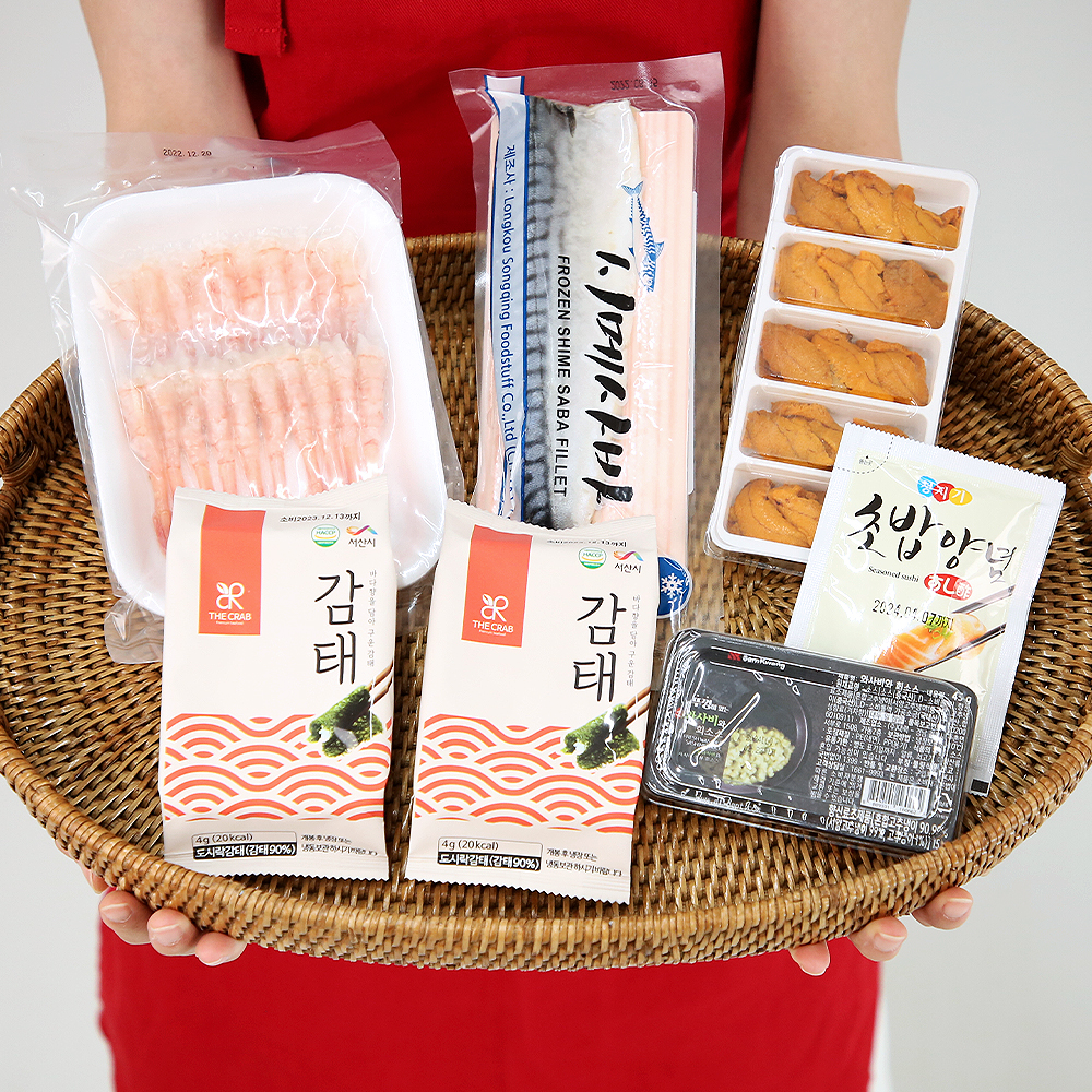 우니 단새우 감태 홈마카세 세트 성게알 시메사바 숙성회 - 상세 이미지 2