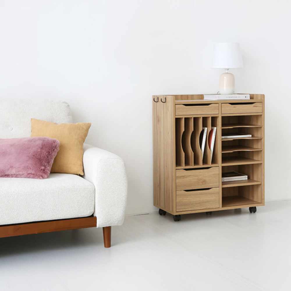 폴라보 체스트 선반장 BSM9075 790x380x905mm, 8단, 캄포어베니어 0349.9477 - 상세 이미지 2