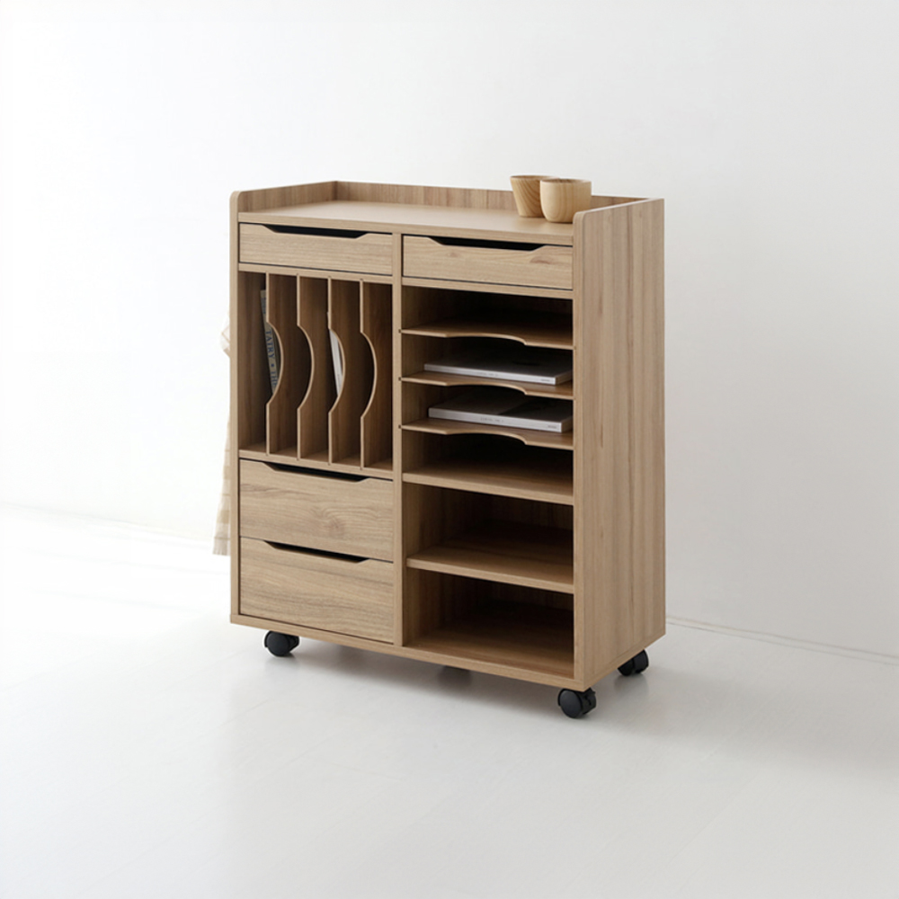 폴라보 체스트 선반장 BSM9075 790x380x905mm, 8단, 캄포어베니어 0349.9477 - 상세 이미지 2