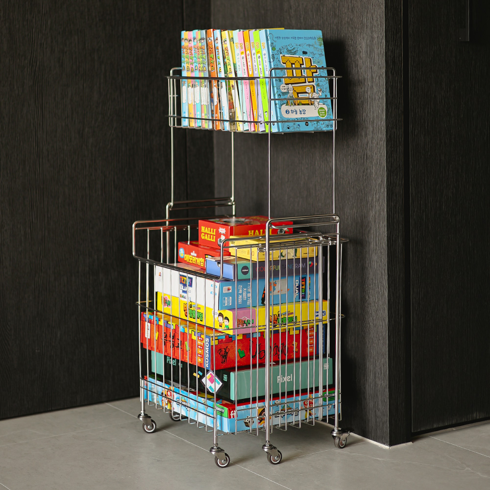 100% 국내생산 쏘우리프 올스텐 이동식 슬림 확장형 바스켓 수납 빨래 세탁바구니