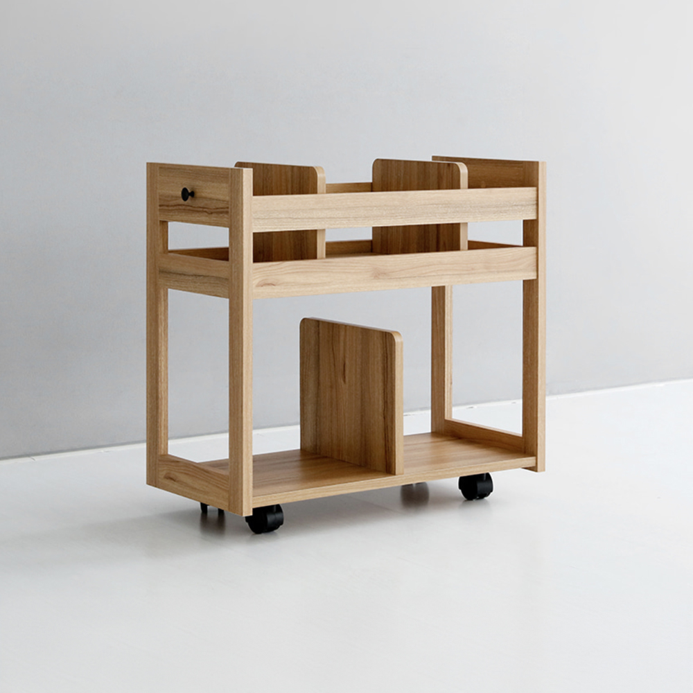 폴라보 이동식 수납장 BSHM6366 캄포어베니어 700x320x625mm, 2단, 캄포어베니어 5645.5983 이미지 6